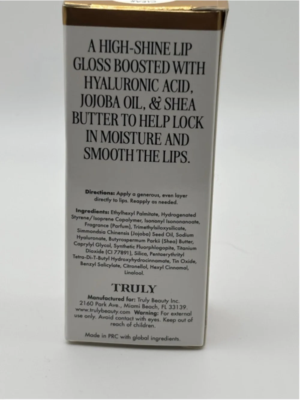Truly Coco Cloud Clear Silver Shimmer Lip Gloss Full Size 13ml